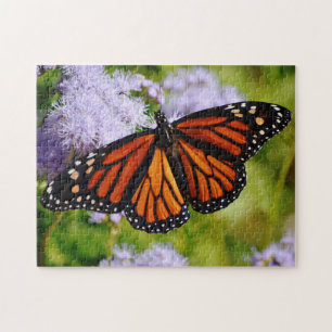 Monarch Butterfly Purple Flowers Puzzle Legpuzzel