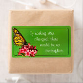 Monarch Butterfly Quote Natuur Fotografie Etiket (Insitu)