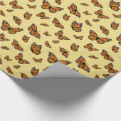 Monarch Butterfly Random Flight Patroon Cadeaupapier (Hoek)