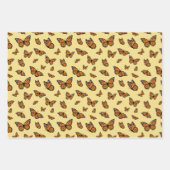Monarch Butterfly Random Flight Patroon Inpakpapier Vel (Voorkant 2)