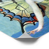 Monarch Butterfly Red Hair  Fairy Poster (Hoek)