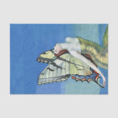 Monarch Butterfly Red Hair  Fairy Tissuepapier (Voorkant)