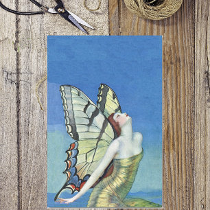 Monarch Butterfly Red Hair  Fairy Tissuepapier