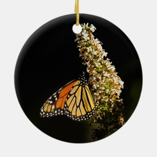 Monarch Butterfly Resting Keramisch Ornament (Achterkant)