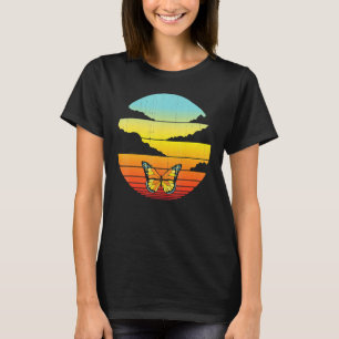 Monarch Butterfly Retro 60s 70s Insect Wom T-shirt