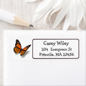 Monarch Butterfly Return Address Label (Insitu)