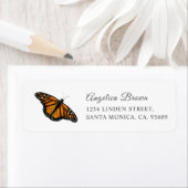 Monarch Butterfly Return Address Label (Insitu)