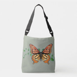Monarch Butterfly Rhinestone Body Canvas tas