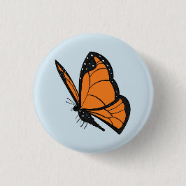 Monarch Butterfly Ronde Button 3,2 Cm