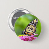 Monarch Butterfly Ronde Button 5,7 Cm (Voorkant /achterkant)