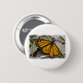 Monarch Butterfly Ronde Button 5,7 Cm (Voorkant /achterkant)