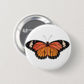 Monarch Butterfly Ronde Button 5,7 Cm (Voorkant /achterkant)