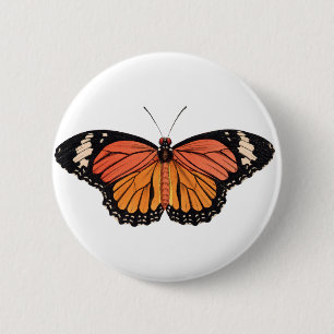 Monarch Butterfly Ronde Button 5,7 Cm
