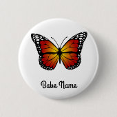 Monarch Butterfly Ronde Button 5,7 Cm (Voorkant)