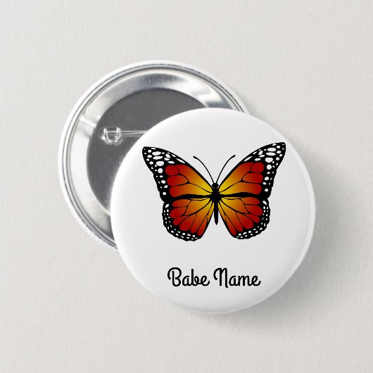 Monarch Butterfly Ronde Button 5,7 Cm (Voorkant /achterkant)