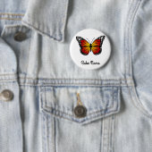 Monarch Butterfly Ronde Button 5,7 Cm (In situ)