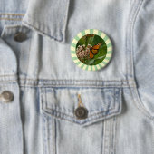 Monarch Butterfly Ronde Button 5,7 Cm (In situ)
