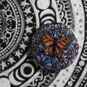 Monarch Butterfly Ronde Button 5,7 Cm