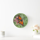 Monarch Butterfly Ronde Klok (Huis)