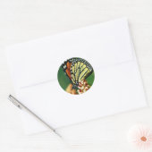 Monarch Butterfly Ronde Sticker (Envelop)