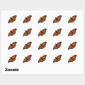 Monarch Butterfly Ronde Sticker (Vel)