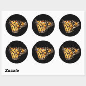 Monarch Butterfly Ronde Sticker (Vel)