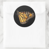 Monarch Butterfly Ronde Sticker (Tas)