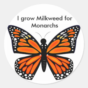 Monarch Butterfly Ronde Sticker