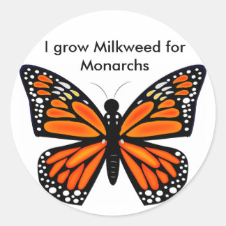 Monarch Butterfly Ronde Sticker