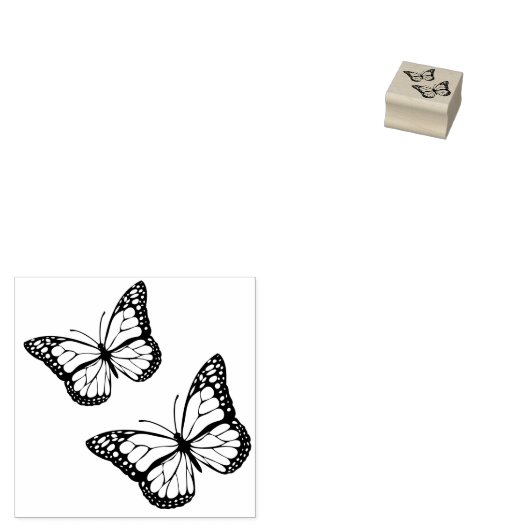 Monarch Butterfly Rubber Stamp Rubberstempel (Gestempeld)