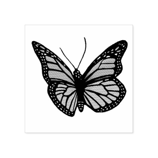 Monarch Butterfly Rubberstempel (Afrduk)