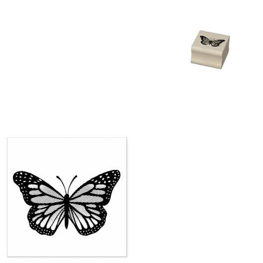 Monarch Butterfly Rubberstempel (Gestempeld)