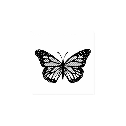 Monarch Butterfly Rubberstempel (Afrduk)