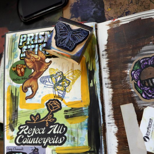 Monarch Butterfly Rubberstempel