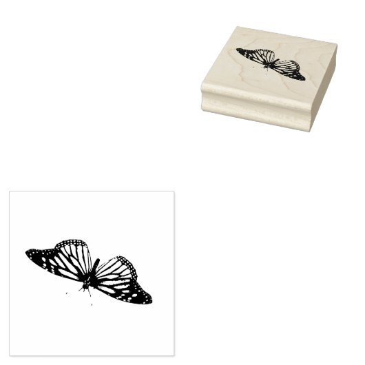 Monarch Butterfly Rubberstempel (Gestempeld)