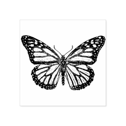 Monarch Butterfly Rubberstempel (Afrduk)