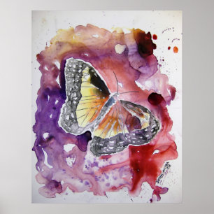 monarch_butterfly_schilderij poster