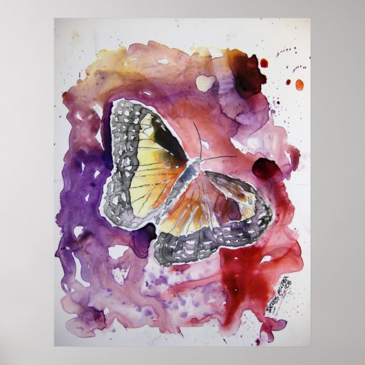 monarch_butterfly_schilderij poster (Voorkant)