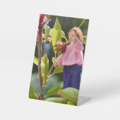 Monarch Butterfly-schilderkunst Reclamebord Met Voetstuk (Voorkant)