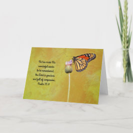 Monarch Butterfly Scripture Grace Kaart