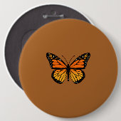 Monarch Butterfly-sensatie Ronde Button 6,0 Cm (Voorkant /achterkant)