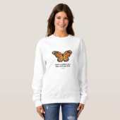 Monarch Butterfly shirt God is binnen haar (Voorkant volledig)