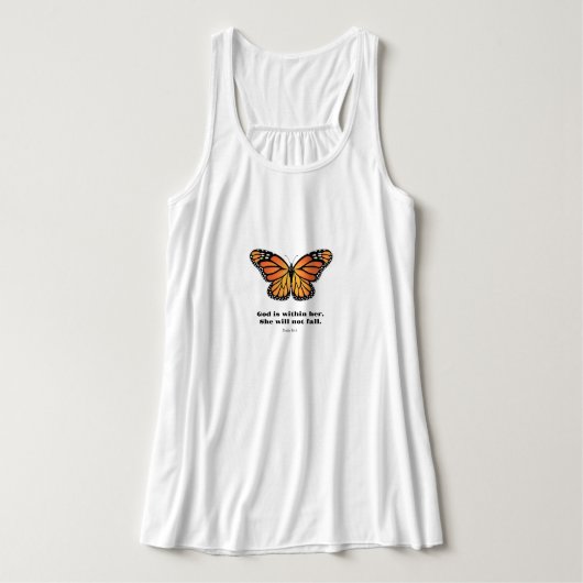 Monarch Butterfly shirt God is binnen haar (Design voorkant)