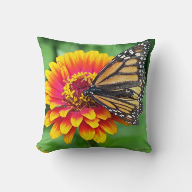 Monarch Butterfly Sierkussen (Voorkant)