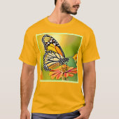 Monarch Butterfly Sip Design T-shirt (Voorkant)