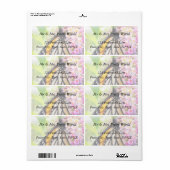 Monarch Butterfly Sipping Nectar Etiket (Full Sheet)