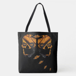 Monarch Butterfly Skulls Canvas tas