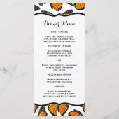 Monarch Butterfly Slim Dinner Menu