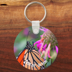 Monarch Butterfly Spots Natuur Gepersonaliseerd Sleutelhanger