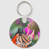 Monarch Butterfly Spots Natuur Gepersonaliseerd Sleutelhanger (Achterkant)